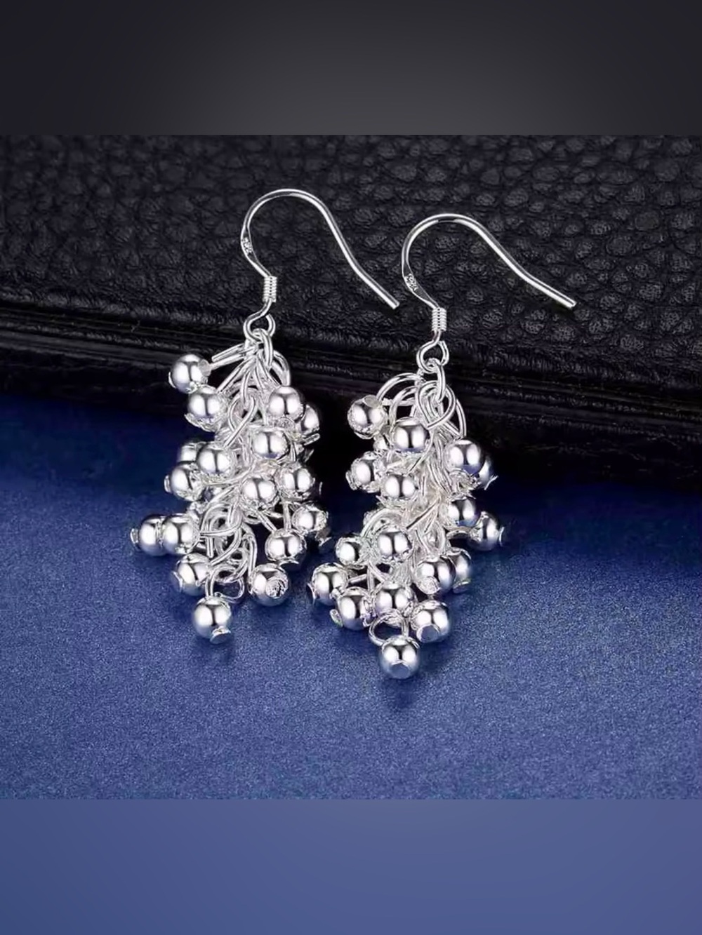 Italian Luxury Jewelry 925 Sterling Silver Dangle Earrings NWOT
